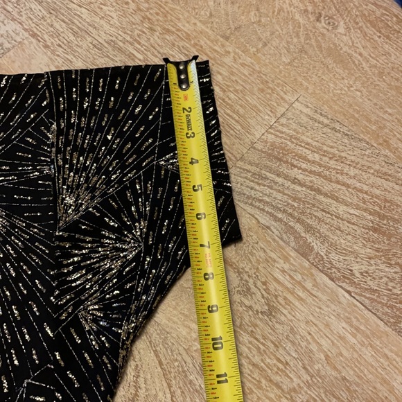 Vintage diversity black sheer glitter blouse lame 70s 80s - Picture 6 of 8